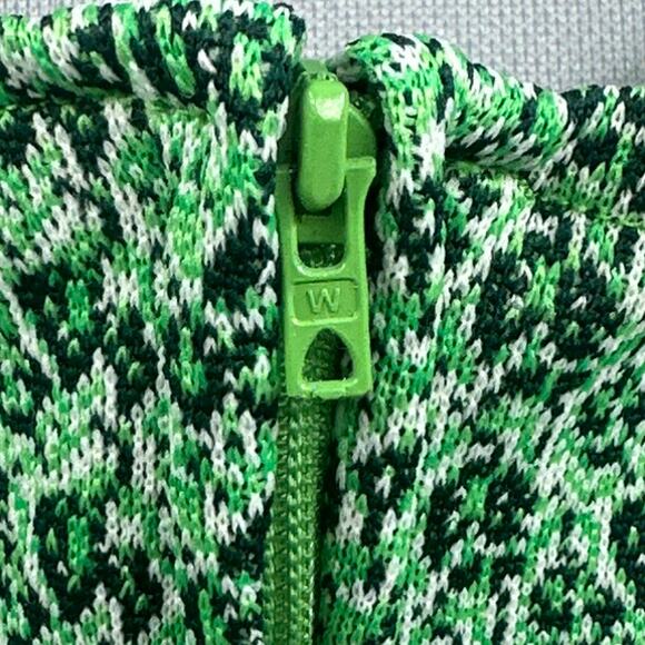 VTg 70s Maxi Dress Womens M Green Flutter Sleeve Mod Boho Prairie Cottagecore US - Picture 9 of 16